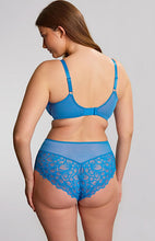 Load image into Gallery viewer, PANACHE<BR>
Allure Full Brief<BR>
Azure Blue, Honey & Navy <BR>