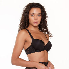 Load image into Gallery viewer, LINGADORE <BR>
Daily, Underwire, T-shirt Push up bra <BR>
Black <BR>