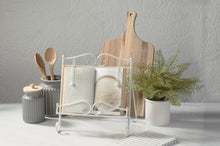 Load image into Gallery viewer, TRIPAR <BR>
Swirl Design Cookbook Stand <BR>
White <BR>