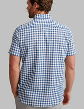 Load image into Gallery viewer, VEDONEIRE<BR>
Short Sleeve Linen Shirt<BR>
Check Multi, Stripe,Beabl, Monbl<BR>