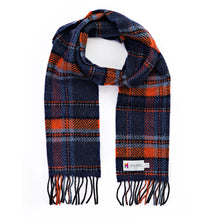 Load image into Gallery viewer, JOHN HANLY <BR>
Merino Cashmere Scarf <BR>
Denim Orange Mix <BR>