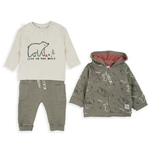 Load image into Gallery viewer, BABYBOL<BR>
3 Pieces Set Lost in the Wild <BR>
Khaki<BR>