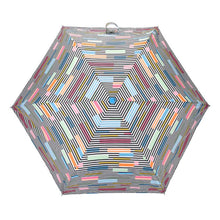 Load image into Gallery viewer, TOTES <BR>
Supermini Colour Block Stripe Print Umbrella, 3 Section <BR>
Multi <BR>