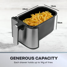 Load image into Gallery viewer, DAEWOO <BR>
9L Digital Double Drawer Air Fryer <BR>