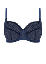 Load image into Gallery viewer, FREYA <BR>
Catwalk, Side Support Bra <BR>
Navy <BR>
