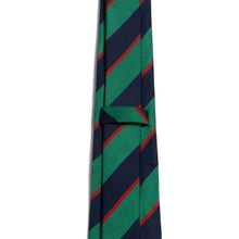 Load image into Gallery viewer, ATHLONE COMMUNITY COLLEGE &lt;BR&gt;
Striped Tie &lt;BR&gt;
Navy 7 Green &lt;BR&gt;
