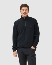 Load image into Gallery viewer, RODD & GUNN <BR>
Alton Cotton Quarter Zip <BR>
Dark Navy <BR>
