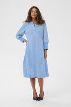 Load image into Gallery viewer, CULTURE <BR>
CUantoinett 3/4 sleeve dress <BR>
Forever Blue <BR>