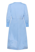 Load image into Gallery viewer, CULTURE <BR>
CUantoinett 3/4 sleeve dress <BR>
Forever Blue <BR>