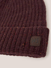 Load image into Gallery viewer, WHITE STUFF &lt;BR&gt;
Ribbed Wool Beanie &lt;BR&gt;
Blue or Plum &lt;BR&gt;
