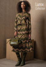 Load image into Gallery viewer, SURKANA <BR>
Crackled leather effect bag with two handles <BR>
Khaki <BR>