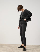 Load image into Gallery viewer, TAIFUN <BR>
Plush Chenille cardigan jacket <BR>
Black <BR>