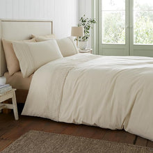 Load image into Gallery viewer, CATHERINE LANSFIELD <BR>
Broderie Anglais Duvet Cover Set with Pillowcases <BR>
Cream <BR>
