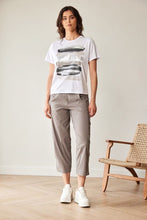 Load image into Gallery viewer, PERUZZI <BR> Brush Stroke T-Shirt <BR>White <BR>