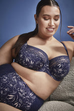 Load image into Gallery viewer, PANACHE <BR>
Chi Chi Bra Balcony Bra <BR>
Blue Meadow <BR>