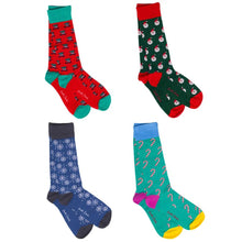 Load image into Gallery viewer, SWOLE PANDA <BR>
Men's Bamboo Socks<BR>
Christmas Socks