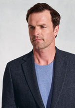 Load image into Gallery viewer, BROOK TAVERNER <BR>
Tailored Fit Carberry Navy Puppytooth Wool Blend Jacket <BR>
Navy <BR>