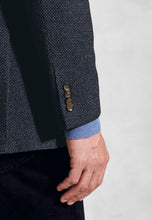Load image into Gallery viewer, BROOK TAVERNER <BR>
Tailored Fit Carberry Navy Puppytooth Wool Blend Jacket <BR>
Navy <BR>