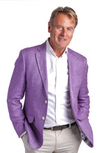 Load image into Gallery viewer, GURTEEN <BR>
Casino Linen Blazer <BR>
Purple or Blue available <BR>