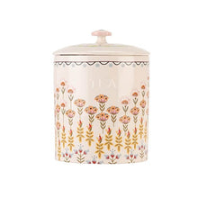 Load image into Gallery viewer, CATH KIDSON <BR>
Painted Table Ceramic Tea Storage <BR>
Cream Floral <BR>