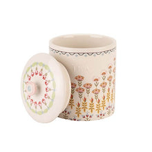 Load image into Gallery viewer, CATH KIDSON <BR>
Painted Table Ceramic Tea Storage <BR>
Cream Floral <BR>
