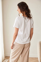 Load image into Gallery viewer, PERUZZI <BR>
Circle T-shirt <BR>
Red/navy or Ochre/Black <BR>
