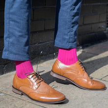 Load image into Gallery viewer, SWOLE PANDA <br>
Mens bamboo sock <br>
Rich Pink <br>
UK 7-11