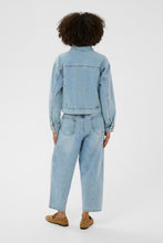 Load image into Gallery viewer, CULTURE <BR>
Embroidered Denim Bomber Jacket <BR>
Denim <BR>