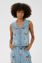 Load image into Gallery viewer, CULTURE <BR>
Utiala Waistcoat <BR>
Denim <BR>