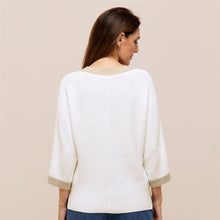 Load image into Gallery viewer, BIANCA <BR>
Dita Knitted V-Neck Jumper <BR>
Ivory <BR>