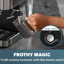 Load image into Gallery viewer, DAEWOO <BR>
20 Bar Espresso Coffee Maker with Steam Wand <BR>