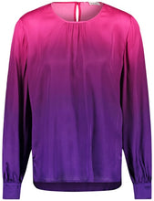 Load image into Gallery viewer, GERRY WEBER &lt;BR&gt;
Flowing blouse with colour graduation &lt;BR&gt;
Purple &lt;BR&gt;
