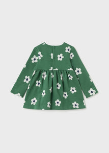 MAYORAL <BR>
Baby Girl Floral jersey dress <BR>
Green <BR>