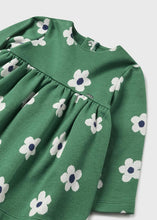 Load image into Gallery viewer, MAYORAL &lt;BR&gt;
Baby Girl Floral jersey dress &lt;BR&gt;
Green &lt;BR&gt;
