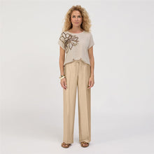 Load image into Gallery viewer, BIANCA <BR>
Julie Sequin Detail Top<BR>
Sand <BR>