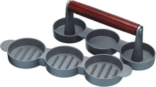 Load image into Gallery viewer, KITCHEN CRAFT <BR>
Mini Slider Burger Press <BR>
Makes 3 Bite Sized 3oz Burgers <BR>