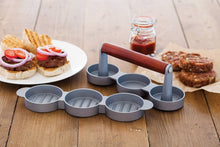 Load image into Gallery viewer, KITCHEN CRAFT <BR>
Mini Slider Burger Press <BR>
Makes 3 Bite Sized 3oz Burgers <BR>