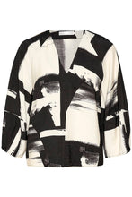 Load image into Gallery viewer, INWEAR<BR>
Naomi Blouse<BR>
Black and Cream<BR>