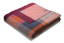 Load image into Gallery viewer, BIEDERLACK <BR>
Oversized Check Blanket <BR>
Plum<BR>