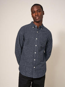 WHITE STUFF <BR>
Mens Oxford NEP Long Sleeved Shirt <BR>
Charcoal <BR>