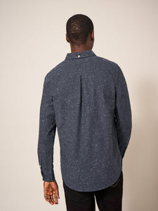 WHITE STUFF <BR>
Mens Oxford NEP Long Sleeved Shirt <BR>
Charcoal <BR>