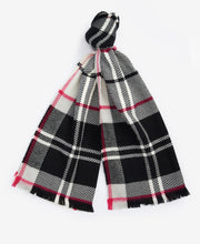 Load image into Gallery viewer, BARBOUR <BR>
Pendal hat & Scarf Boxed set <BR>
Pink, Monochrome <BR>