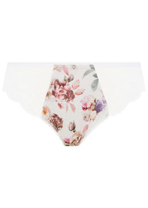 FANTASIE <BR>
Pippa Brief <BR>
White with pink roses <BR>