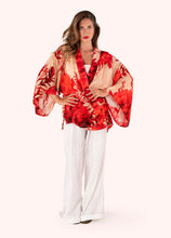 Load image into Gallery viewer, POWDER <BR>
Kimono Jacket <BR>
Rouge Blooms <BR>