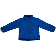 Load image into Gallery viewer, SCHOOL JACKET <BR>
Nylon Outer, Fleece interior, Reflective Piping <BR>
Royal, Wine & Navy <BR>