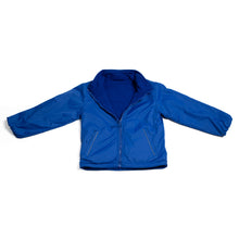 Load image into Gallery viewer, SCHOOL JACKET <BR>
Nylon Outer, Fleece interior, Reflective Piping <BR>
Royal, Wine & Navy <BR>