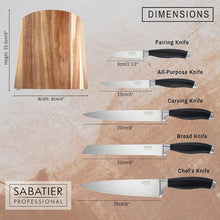 Load image into Gallery viewer, TAYLORS EYE WITNESS <BR>
5pc Acacia Wood Knife Block <BR>