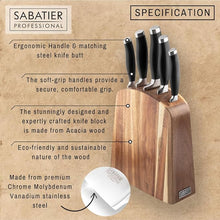 Load image into Gallery viewer, TAYLORS EYE WITNESS <BR>
5pc Acacia Wood Knife Block <BR>