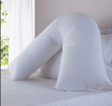 Load image into Gallery viewer, FINE BEDDING COMPANY<BR>
Back Support V-shape Pillow<BR>