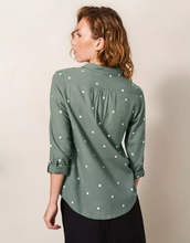 Load image into Gallery viewer, WHITE STUFF <BR>
Sophie Organic Cotton Shirt <BR>
Teal, Ivory, Green, Grey<BR>